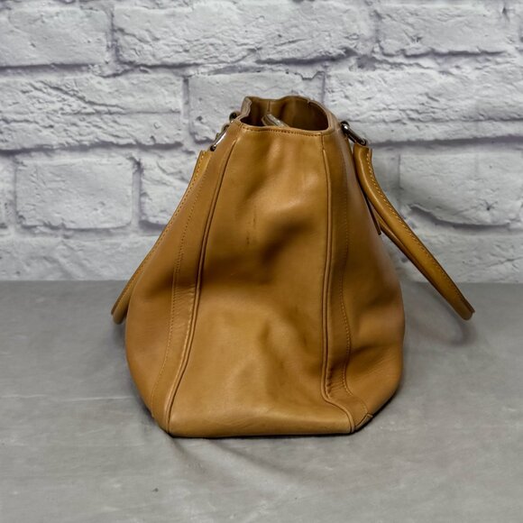 Vintage Coach 9426 Camel Tote Shoulder Bag - Picture 5 of 12